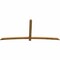 Ekena Millwork Bellingham Rough Sawn Timber Gable Bracket, Western Red Cedar, 108"W x 49"H x 2"D x 4"F, 11/12 Pitch GBW108X49X0204BEL00RWR - alternate 3